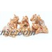 Set of 6 Gold Color Lucky Elephants Statues Feng Shui Figurine Home Decor Housewarming Birthday Congratulatory Gift   568207207